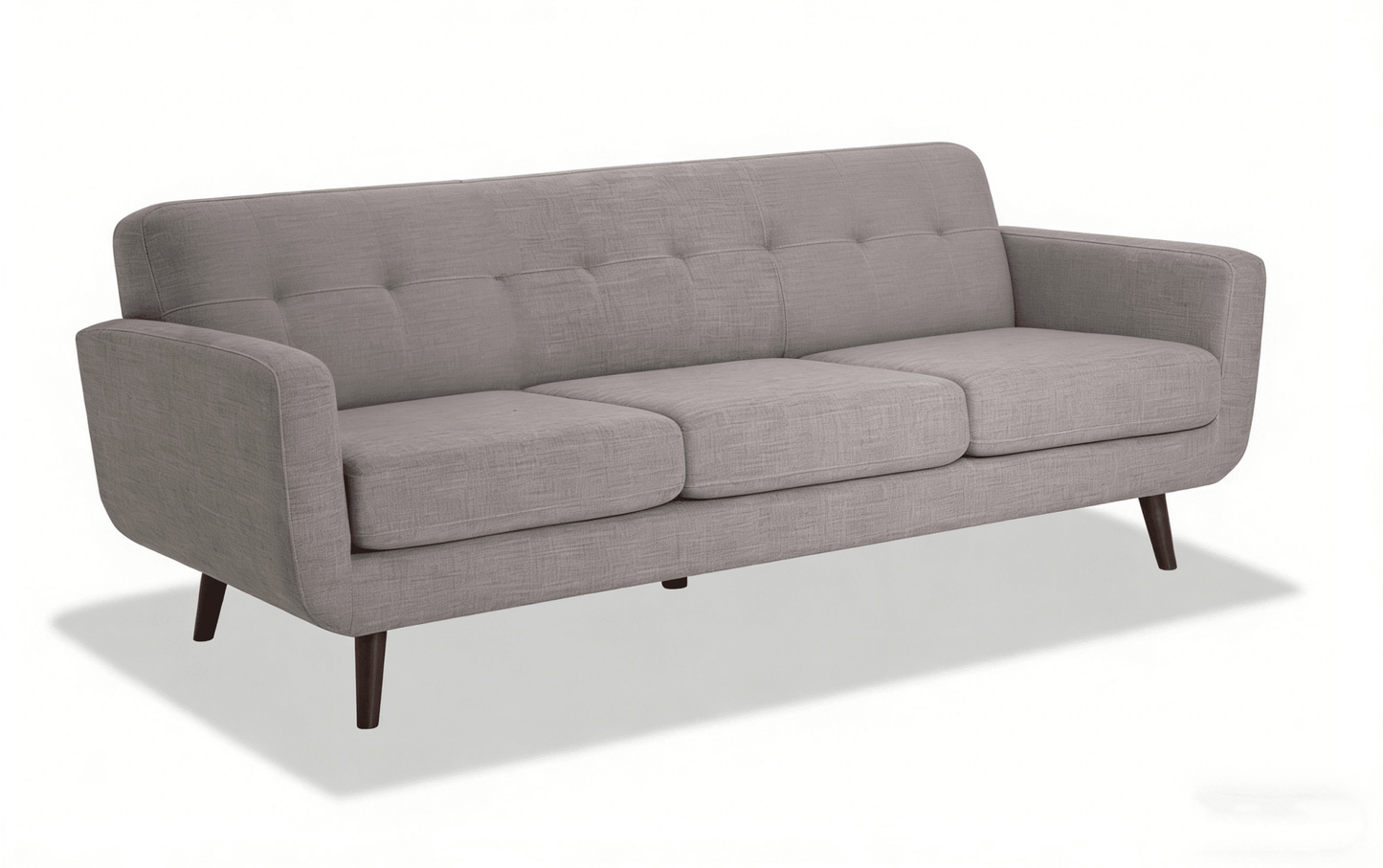 86" Mid Century Modern Sofa Couch Upholstered 3 Seater Living Room Couch Multi Color Options BOBT86GRY - with Gray | Sold by Uncle Wiener's Wholesale