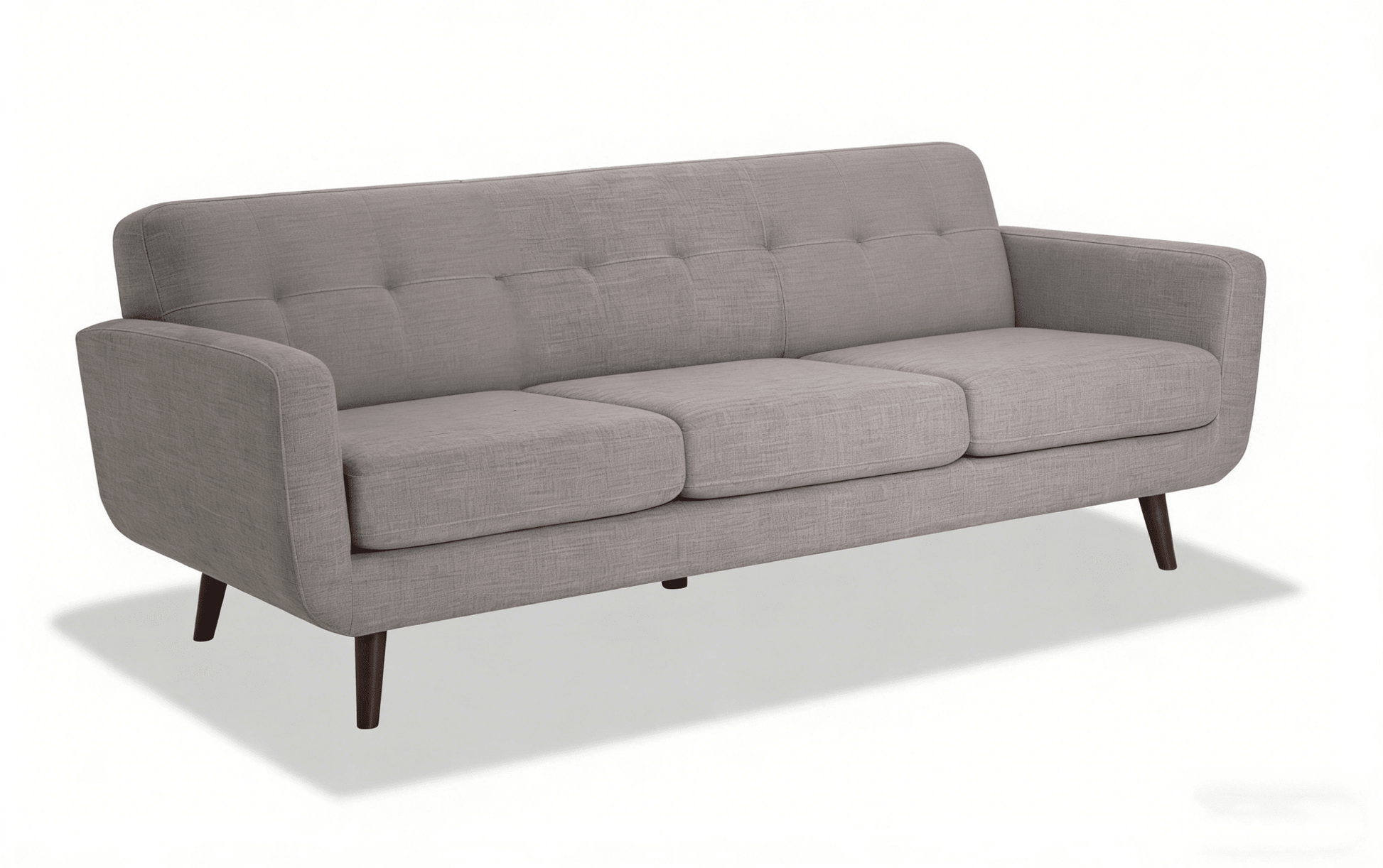 86" Mid Century Modern Sofa Couch Upholstered 3 Seater Living Room Couch Multi Color Options BOBT86GRY - with Gray | Sold by Uncle Wiener's Wholesale