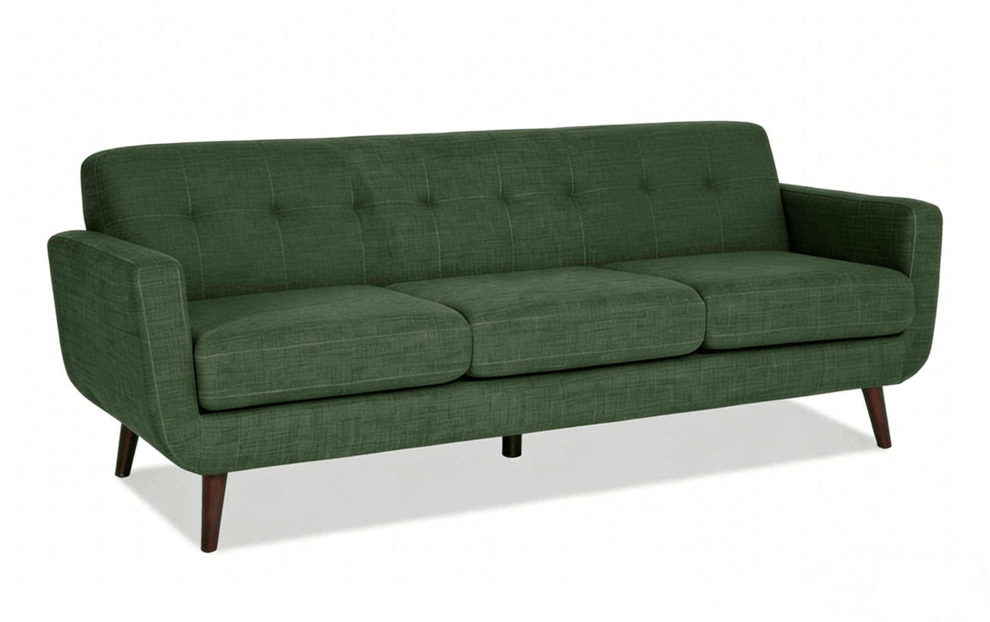 86" Mid Century Modern Sofa Couch Upholstered 3 Seater Living Room Couch Multi Color Options BOBT86GRY - with Teal | Sold by Uncle Wiener's Wholesale