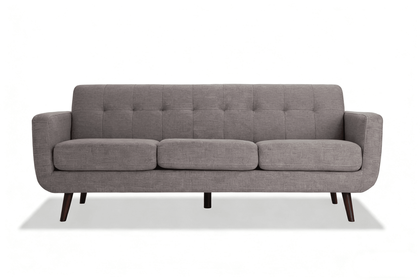 86" Mid Century Modern Sofa Couch Upholstered 3 Seater Living Room Couch Multi Color Options BOBT86GRY - with Gray | Sold by Uncle Wiener's Wholesale