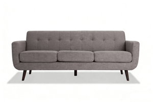86" Mid Century Modern Sofa Couch Upholstered 3 Seater Living Room Couch Multi Color Options BOBT86GRY