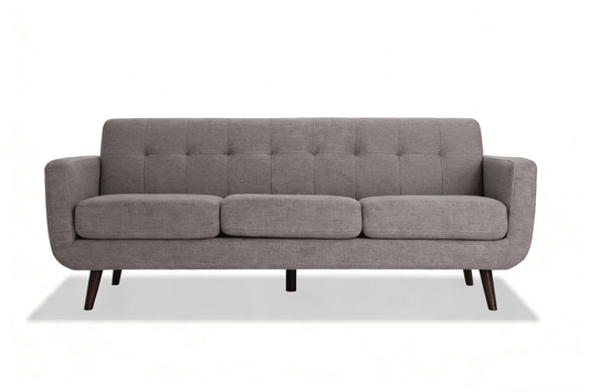 86" Mid Century Modern Sofa Couch Upholstered 3 Seater Living Room Couch Multi Color Options BOBT86GRY - with Gray | Sold by Uncle Wiener's Wholesale
