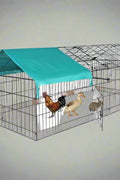 88" Dog Kennel with Green Cover – Side View

Rabbit & Chicken Cage Enclosure – Front Angle

Outdoor Animal Enclosure with Cover – Set Up in Yard

Pet Containment Cage – Metal Frame Close-up