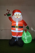 8FT Inflatable LED Christmas Santa Claus – Outdoor Holiday Decoration 618512 - with | Sold by Uncle Wiener's Wholesale