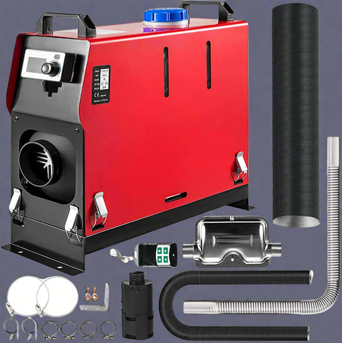 “8KW diesel air heater with remote and install kit”

“Portable 12V low-noise diesel heater with fuel tank”

“Self-contained RV diesel air heating unit”
