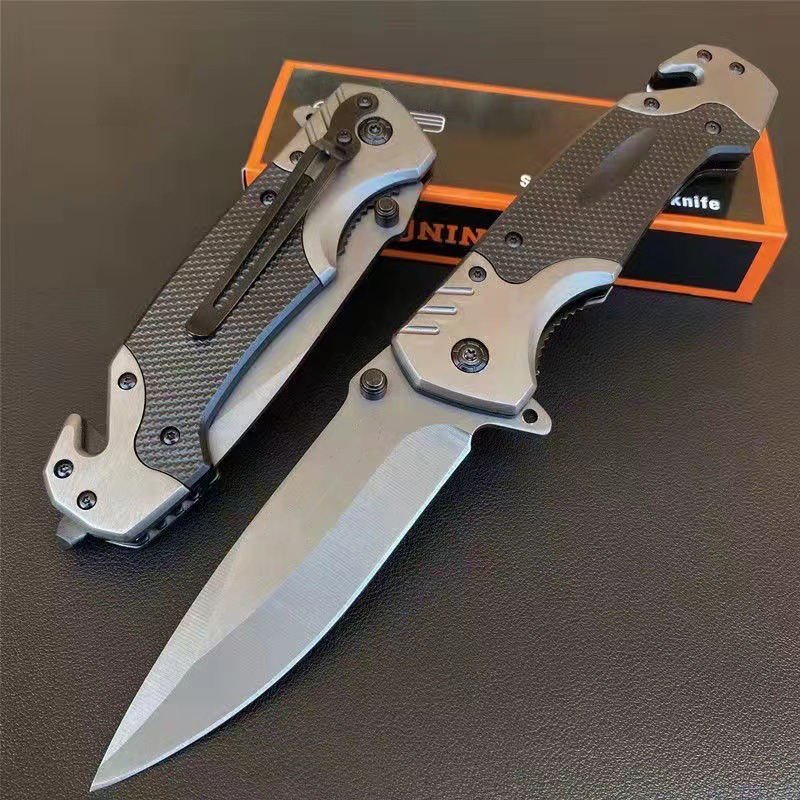 9" Folding Stainless Steel Tactical Military Style Knife with Locking Blade – 250325 - with | Sold by Uncle Wiener's Wholesale