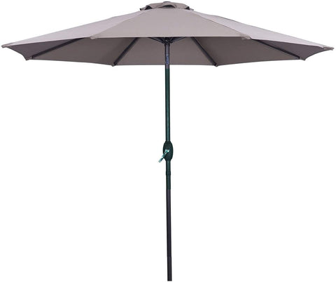 9 FT Patio Outdoor Umbrella – Sunshade for Deck, Garden & Backyard - with Gray | Sold by Uncle Wiener's Wholesale