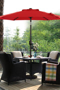 9 FT Patio Outdoor Umbrella – Sunshade for Deck, Garden & Backyard - with Gray | Sold by Uncle Wiener's Wholesale
