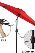 9 FT Patio Outdoor Umbrella – Sunshade for Deck, Garden & Backyard - with Gray | Sold by Uncle Wiener's Wholesale