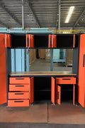 9 - Piece Garage Workbench & Cabinet Set – Heavy - Duty Modular Tool Storage System - with Gray 1189GS | Sold by Uncle Wiener's Wholesale