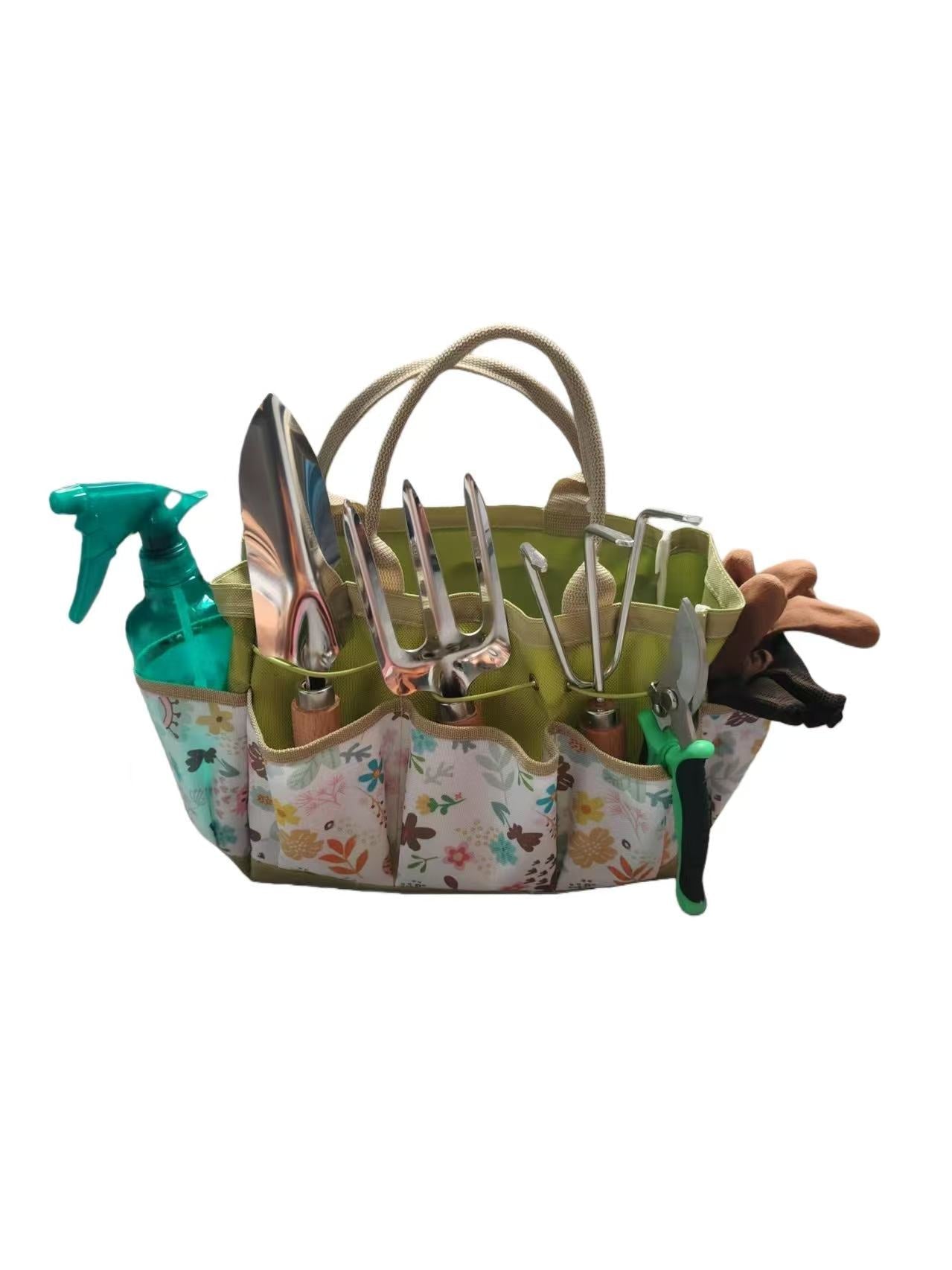 9 - Piece Heavy - Duty Garden Tool Set with Storage Case for Yard & Lawn Care GT9001 - with | Sold by Uncle Wiener's Wholesale