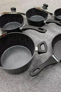 9 - Piece Non - Stick Cookware Set – Durable Precision Aluminum K0027 - with | Sold by Uncle Wiener's Wholesale