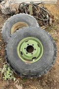9.00R16 Michelin – Military Surplus Tire & Rim Assembly (Assorted Tread Patterns) - with Very Little Cracking if any | Sold by Uncle Wiener's Wholesale