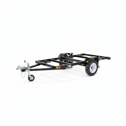Foldable Utility Trailer 4x8, 5x8 & 5x10 Heavy Duty Steel Frame with Leaf Spring Suspension 90501