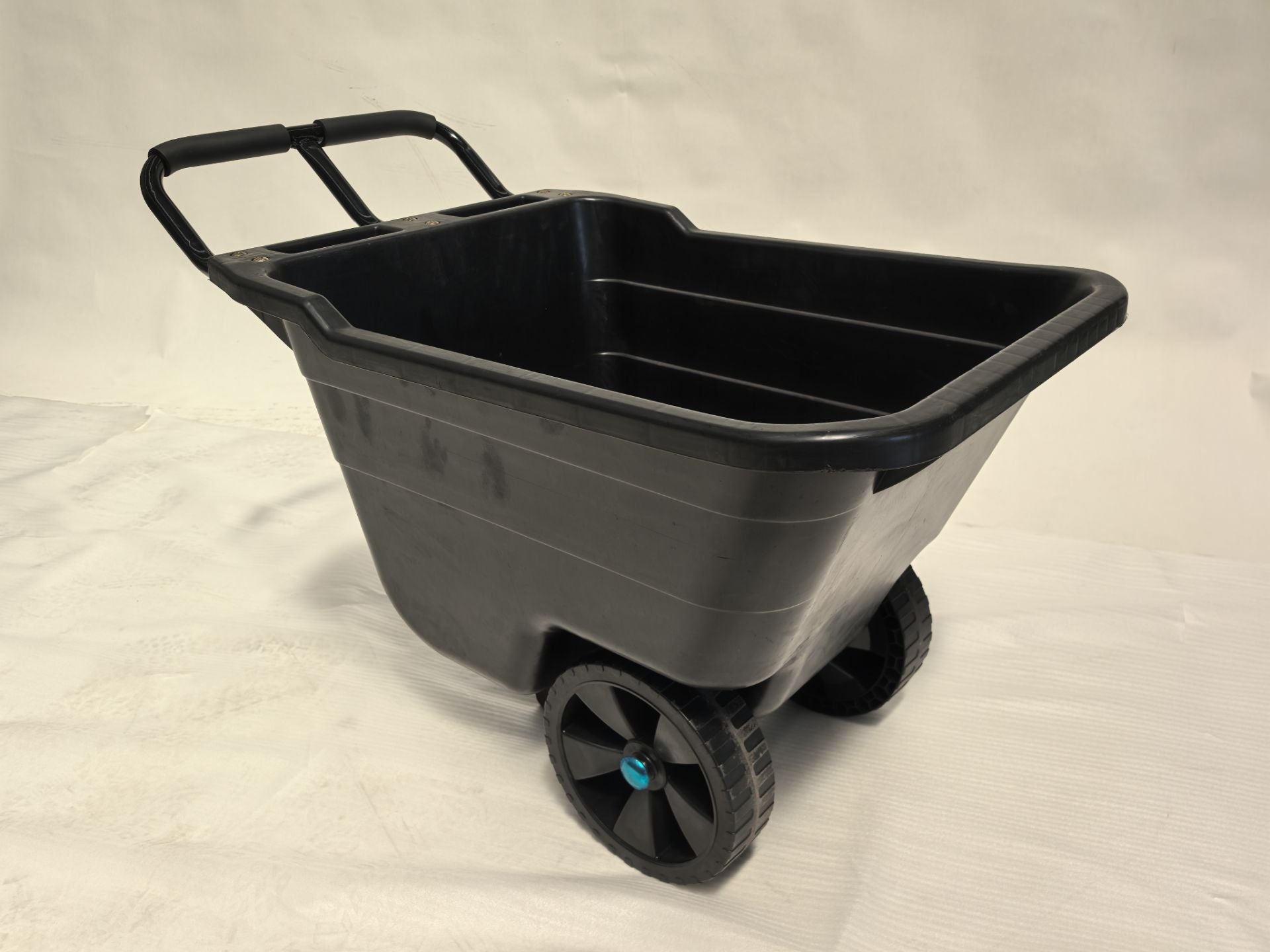 90L Heavy - Duty Wheelbarrow Yard Cart with Dual Wheels Ergonomic Handle 826926 - with | Sold by Uncle Wiener's Wholesale