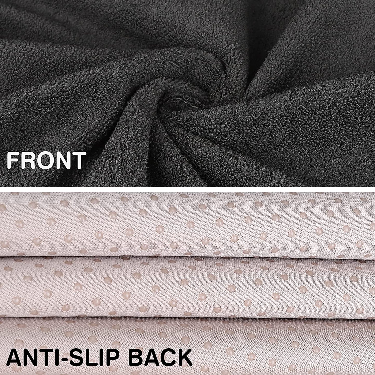 Black Waterproof Car Seat Cover with Anti-Slip Backing – Universal Fit for Front Seats
