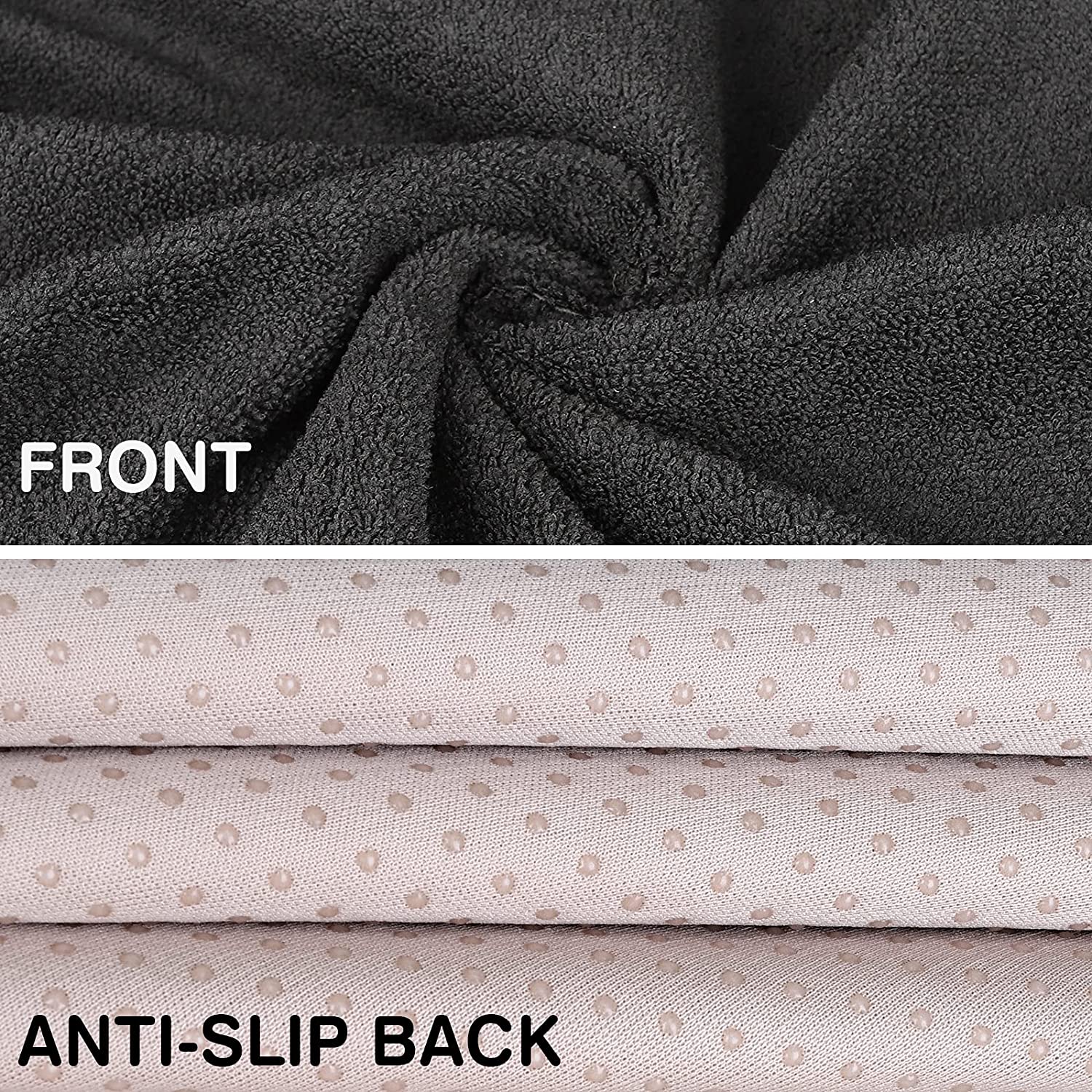 Black Waterproof Car Seat Cover with Anti-Slip Backing – Universal Fit for Front Seats