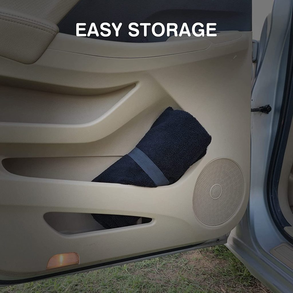 Black Waterproof Car Seat Cover with Anti-Slip Backing – Universal Fit for Front Seats