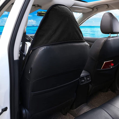 Black Waterproof Car Seat Cover with Anti-Slip Backing – Universal Fit for Front Seats