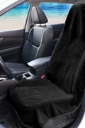Black Waterproof Car Seat Cover with Anti-Slip Backing – Universal Fit for Front Seats