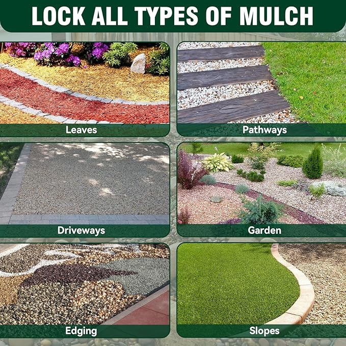 Bellisinno 64 oz Mulch & Gravel Glue – Clear Landscape Rock Binder for Pea Gravel, Pebbles, Stones, Wood Chips & Rubber Mulch