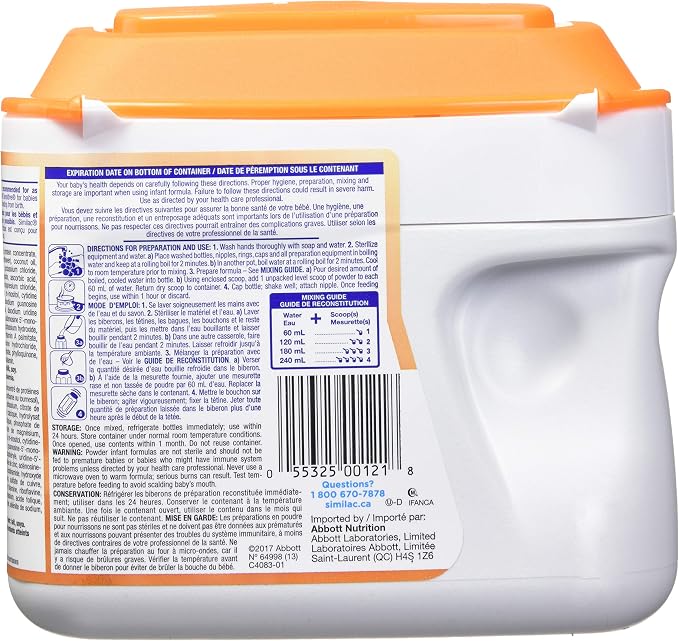 Similac Sensitive Step 1 Baby Formula Powder – 638g Non-GMO, Iron-Fortified Infant Formula for Lactose Sensitivity, Ages 0+ Months