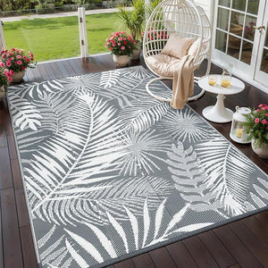 HiiARug Outdoor Rug Waterproof Reversible Patio Mat with Carry Bag