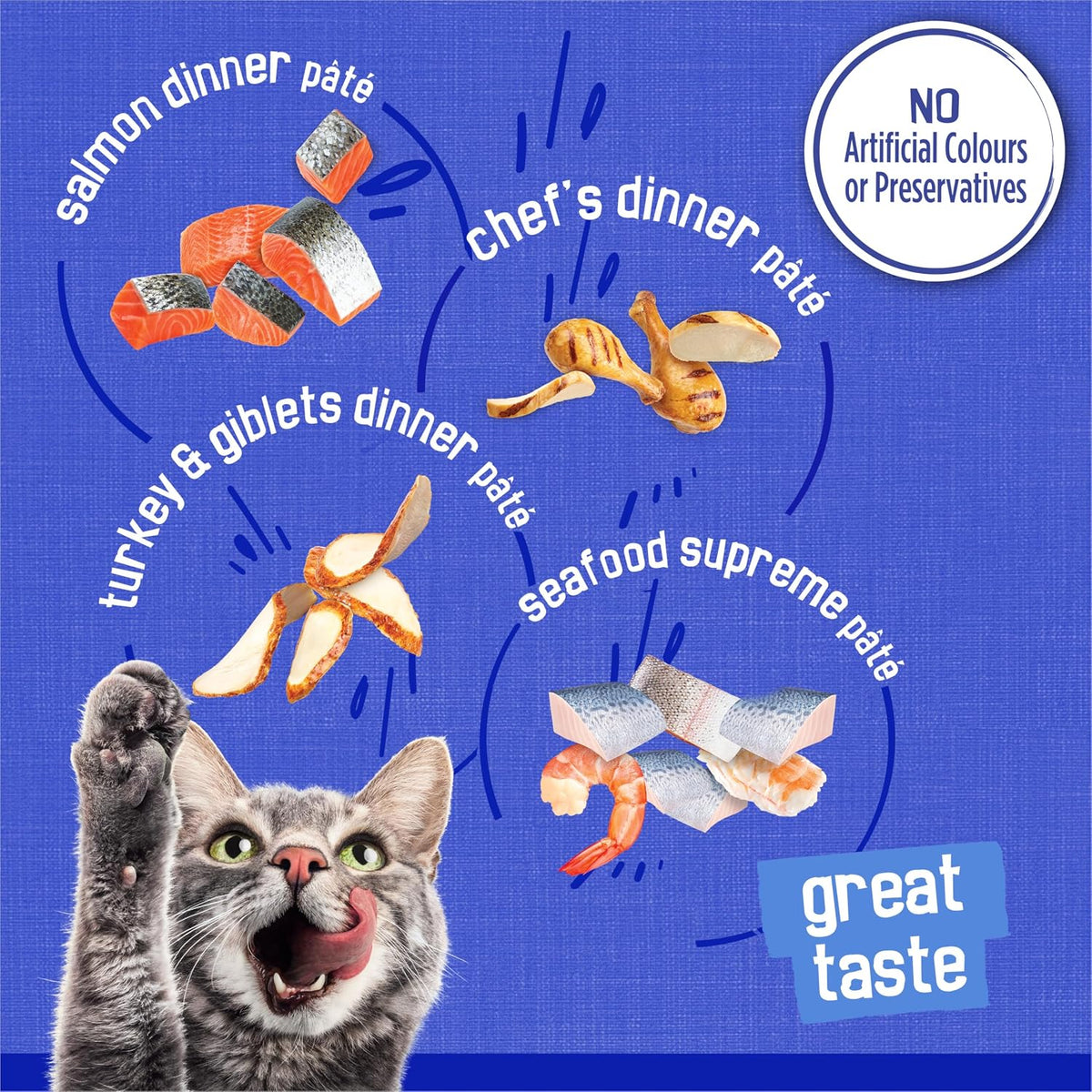 Purina Friskies Indoor Wet Cat Food Variety Pack – Assorted Flavours & Pack Sizes, Canned Adult Cat Food