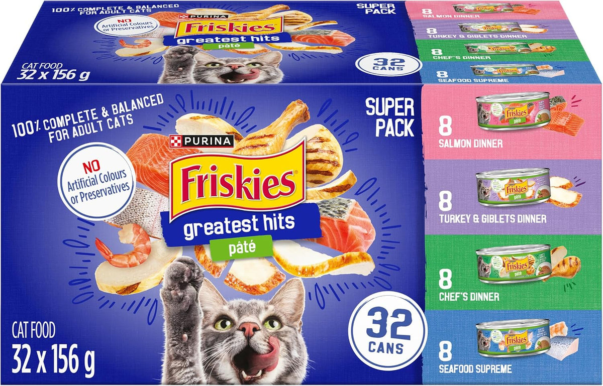 Purina Friskies Indoor Wet Cat Food Variety Pack – Assorted Flavours ...