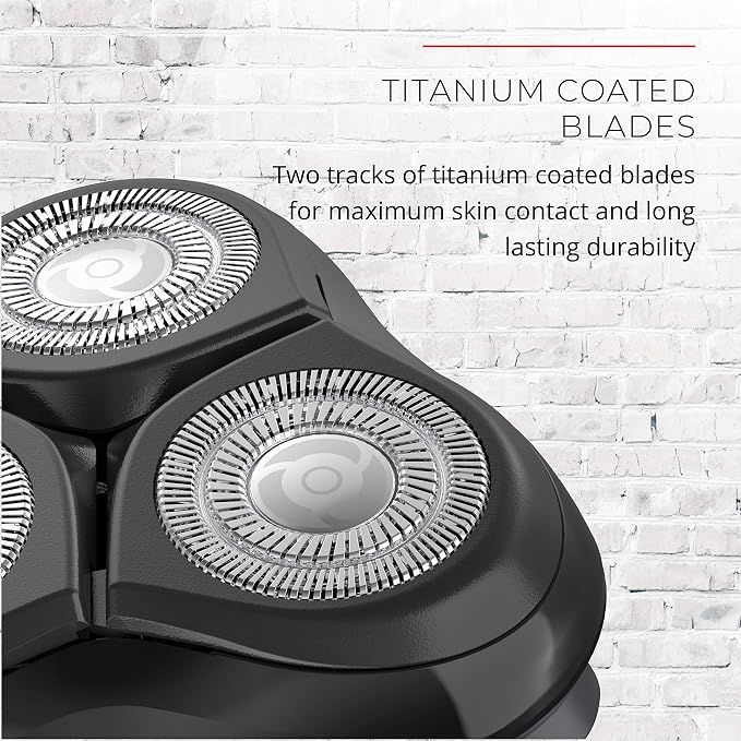 Remington R5000 Series Cordless Rotary Electric Shaver for Men – Waterproof 3-Head Razor with Flexing Blades & Pop-Up Trimmer