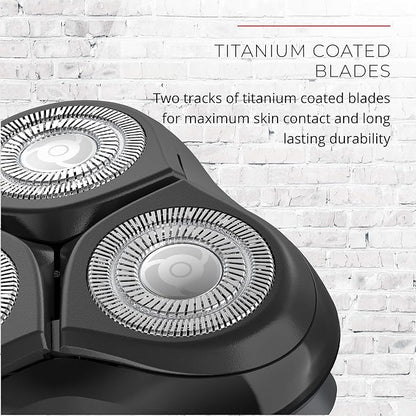 Remington R5000 Series Cordless Rotary Electric Shaver for Men – Waterproof 3-Head Razor with Flexing Blades & Pop-Up Trimmer