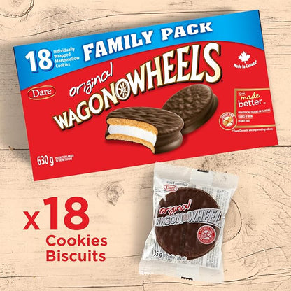 Wagon Wheels Original Chocolatey Marshmallow Cookies – Family Pack, 630 g