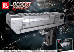Desert Eagle Pistol Building Block Set 795 PCS Large Display Model 20.5" Replica Kit 92400