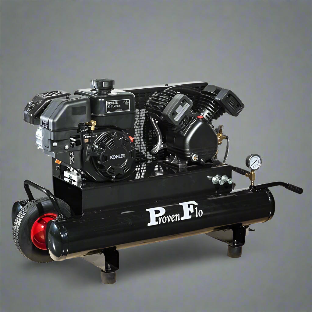 9.5 GAL KOHLER WHEELBARROW AIR COMPRESSOR - with | Sold by Uncle Wiener's Wholesale