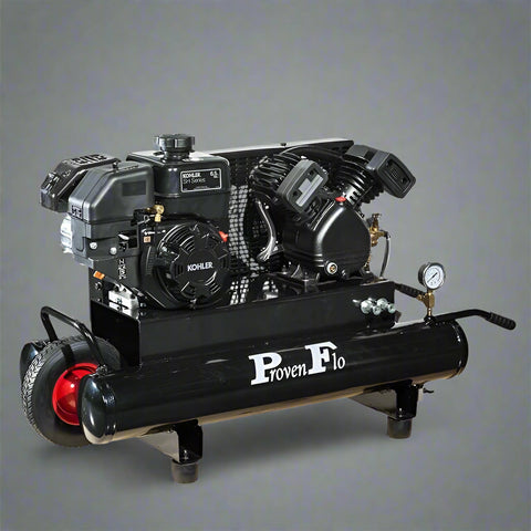 9.5 GAL KOHLER WHEELBARROW AIR COMPRESSOR - with | Sold by Uncle Wiener's Wholesale