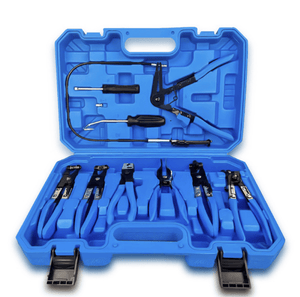 9pc Hose Clamp Pliers Set Flexible Cable Long Reach Tool Kit HCP09P