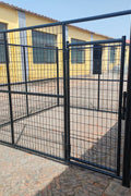 9x9x6 FT Outdoor Dog Kennel – Heavy - Duty Animal Fence & Pet Enclosure | 2408221B - with | Sold by Uncle Wiener's Wholesale