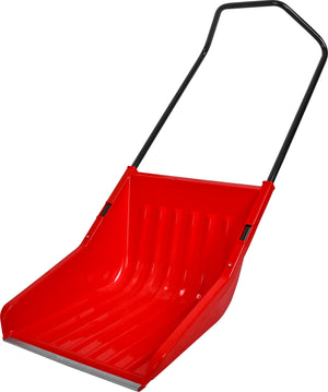 24" Snow Pusher Shovel Steel Blade Heavy Duty Snow Removal Tool A0365