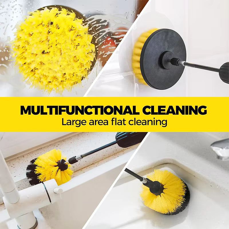 New 7 PCS Drill Brush Kit Power Scrubber Cleaning Set for Home Auto 7PCDB