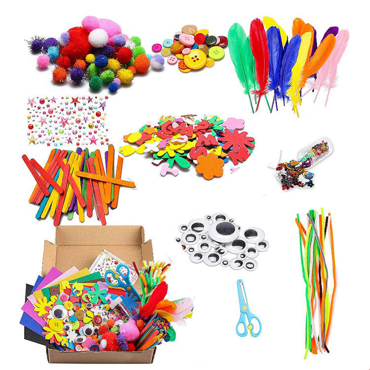 Kids Arts and Crafts Supplies Kit DIY Creative Activity Set Multi Pack ACS149