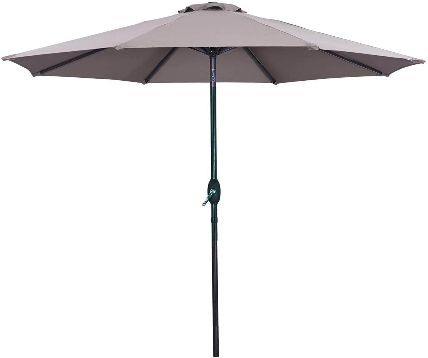 9 FT Patio Outdoor Umbrella with Crank & Tilt – Red or Gray AMMU27 Series