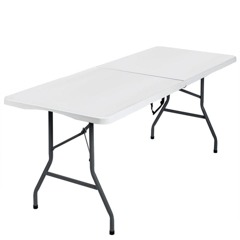 New 6 Ft Bi-Fold Folding Table – Heavy-Duty, Portable, Indoor/Outdoor Use AMPCT1807
