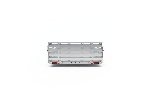 6x10 Aluminum Utility Trailer with Side Panels Torsion Axle LED Lighting Heavy Duty 3500 lbs GVWR AWA610AL