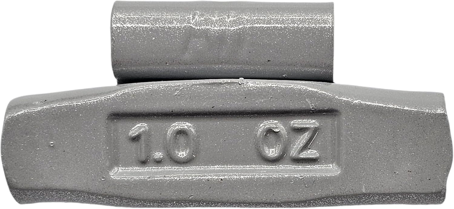 100pc Wheel Weights Set 0.25–1oz Clip-On Assorted Styles