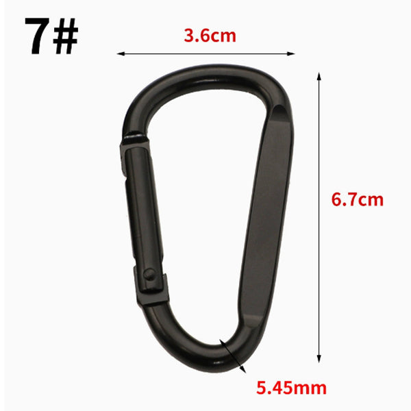 6PCS Carabiner Clip Set Heavy Duty Keychain Hooks Outdoor Camping Gear AZ006