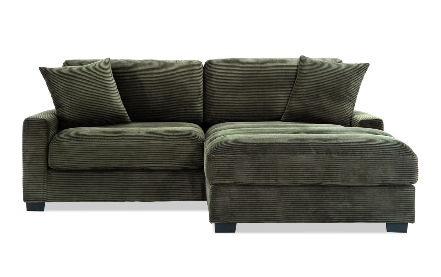 86" L-Shape Sectional Sofa with Reversible Ottoman & Pillows – Left/Right Chaise Couch Gray/Teal/Avocado BO958