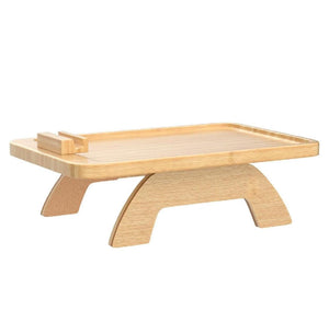 Bamboo Couch Arm Tray Clip-On Sofa Table for Drinks, Snacks, Remote &amp; Phone Holder BTR259
