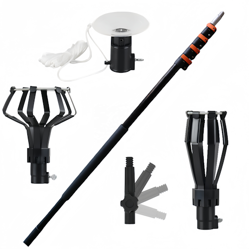 14FT Telescopic Light Bulb Changer Set Extension Pole Kit 4.25M BULBCH