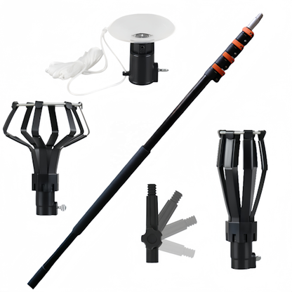 14FT Telescopic Light Bulb Changer Set Extension Pole Kit 4.25M BULBCH