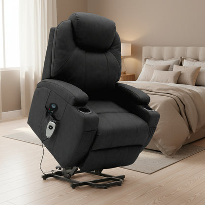 New XL Medical Lift Chair with Heat & 8-Point Power Massage – Heavy-Duty Recliner for Seniors & Recovery Support